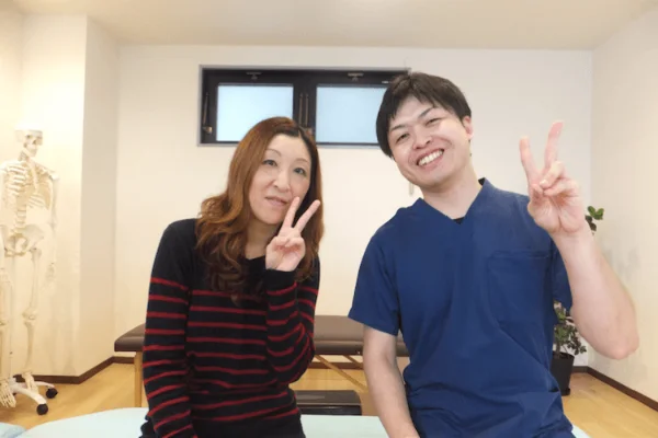 坐骨神経痛でお悩みだったお客様と院長