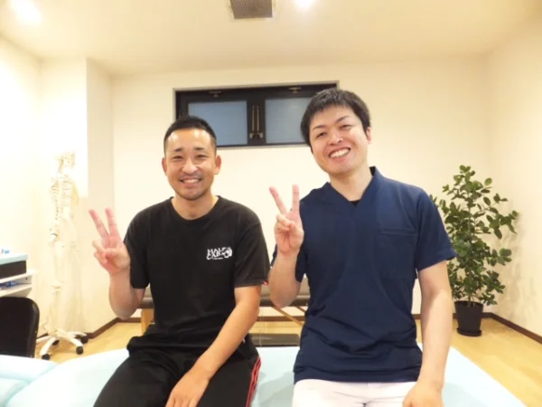 ぎっくり腰でお悩みだった安城市・T.Sさんと院長